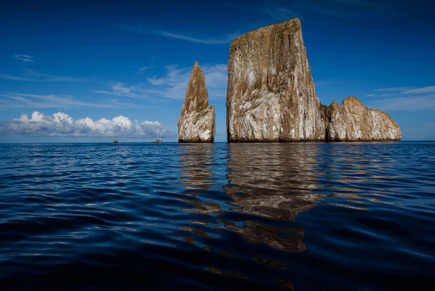 Translate your passion into photographs at Nikon School Photo of towers of rock jutting out of the water with their reflection