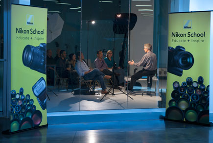 Real world Shooting techniques and classroom instruction Photo of an instructor and classroom full of students