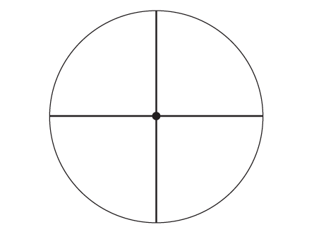Fine Crosshair With Dot Reticle Fine Crosshair With Dot Reticle