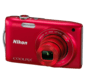 Red option for COOLPIX S3300