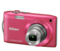 Pink option for COOLPIX S3300