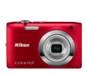 Red  COOLPIX S2600