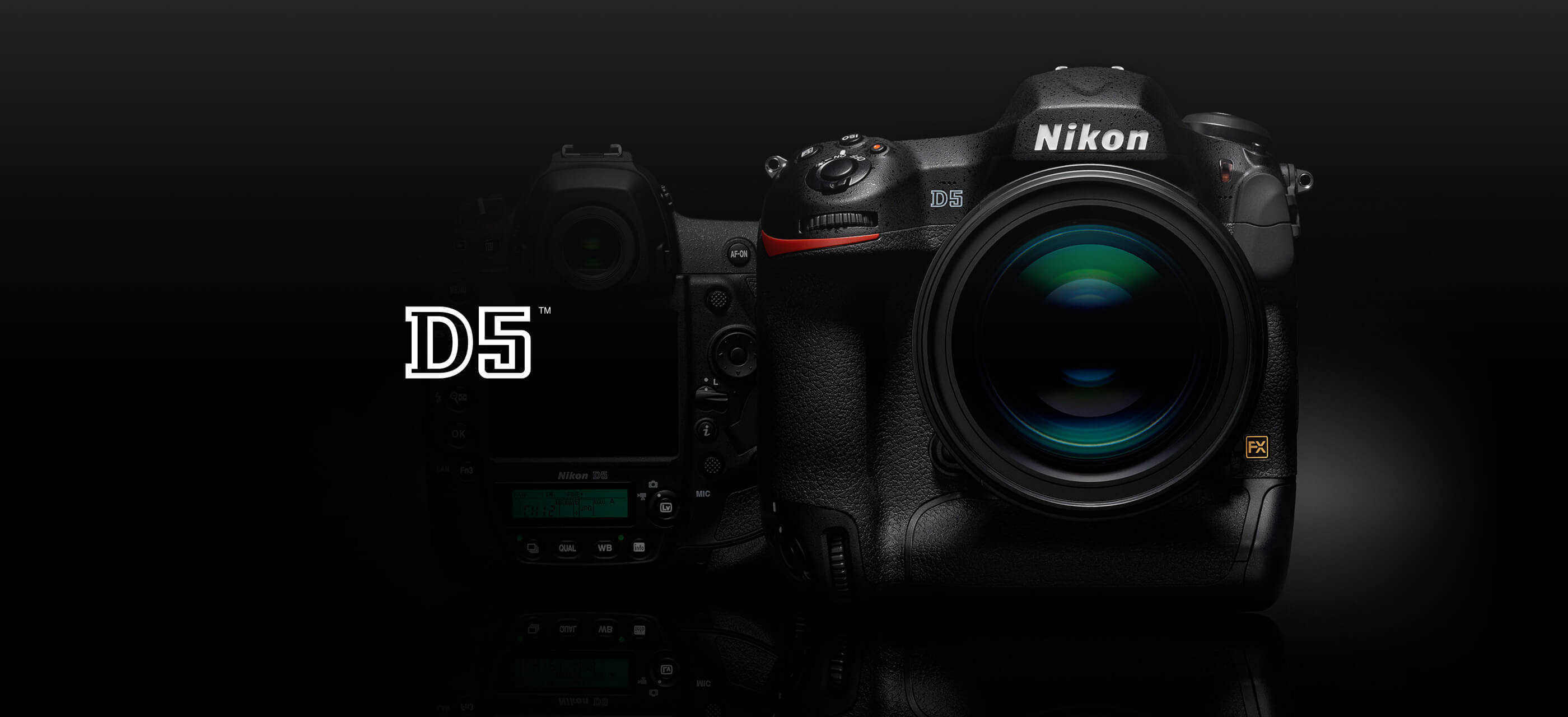 D5 black camera by Nikon