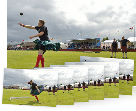 5.5 frames per second with the Nikon Df Nikon Df photo of a track and field athlete inset with multiple shots showing 5.5 fps continuous shooting