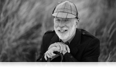 Nikon Df portrait of a man smiling at the camera, shot in black and white