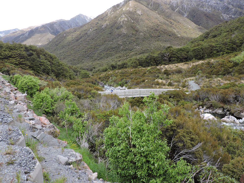 Zoom slider - ultra wide shot of a rugged mountain landscape