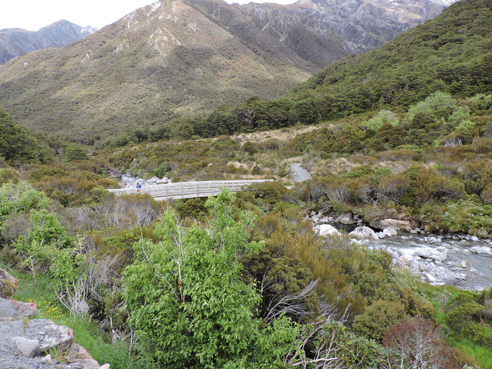 Zoom slider - wide shot of a rugged mountain landscape