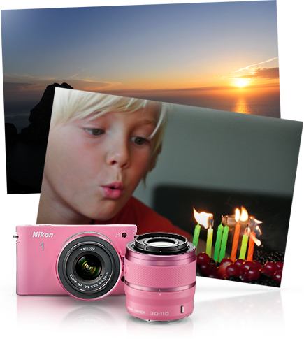 Nikon Nikon 1 J1 Pink Two Lens
