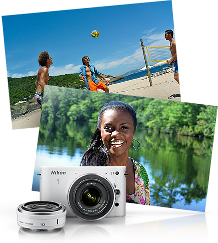 Nikon Nikon 1 J1 White Two-Lens Wide Angle Kit