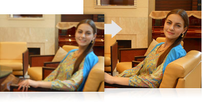 Example of a photo taken with and without three-way VR Image Stabilization Example of a photo taken with and without three-way VR Image Stabilization