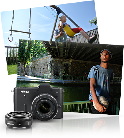 Nikon Nikon 1 V1 Black Two-Lens Wide Angle Kit