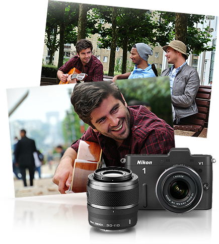 Nikon Nikon 1 V1 Black Two-Lens Zoom Kit