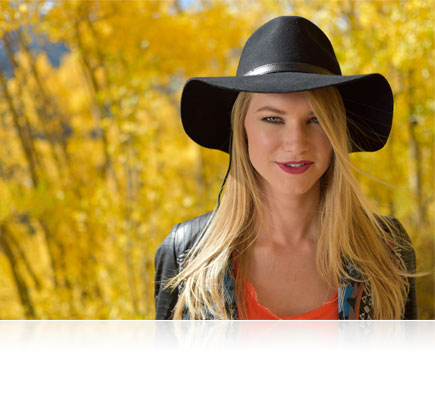 Create stunning images and video with the D5500 D5500 photo of a blonde woman in a black cowboy hat with trees in the background