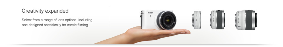 Highly compact and portable, the Nikon 1 J1 Camera goes everywhere you go.