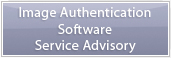 Image Authentication Software Service Advisory