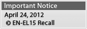 EN-EL15 Service Advisory