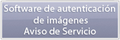 Software de autenticaci&oacute;n de im&aacute;genes Aviso de Servicio