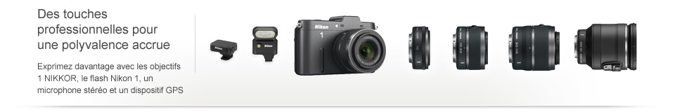 L&rsquo;appareil photo avanc&eacute; ultra compact et portable Nikon&nbsp;1&nbsp;V1 vous accompagne partout. 