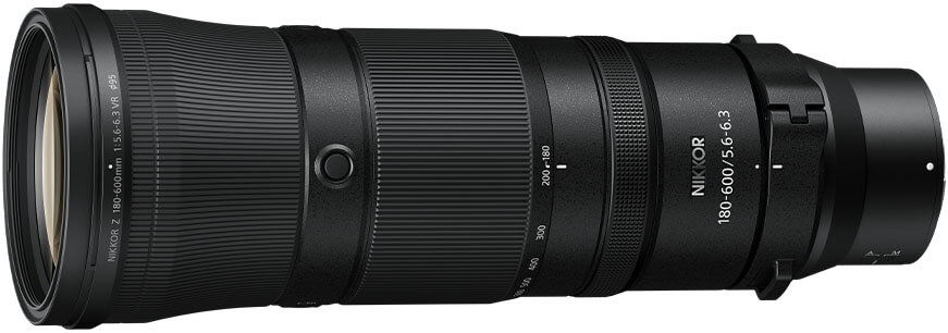 product photo of the NIKKOR Z 180-600mm f/5.6-6.3 VR lens