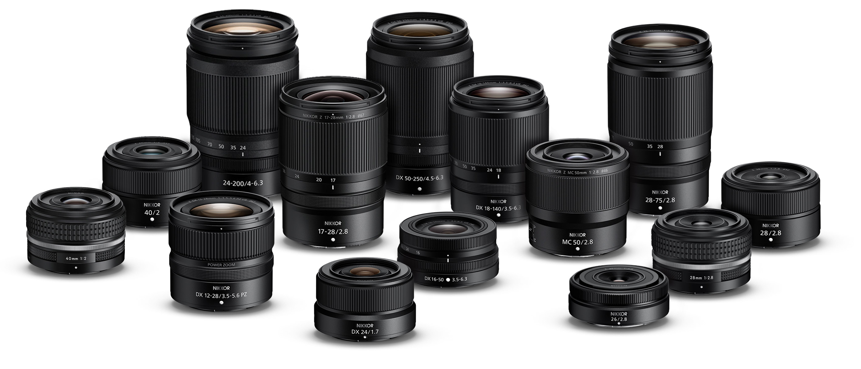 grouping of NIKKOR Z lenses that are ideal for the content creator