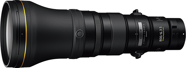 Product photo of the NIKKOR Z 800mm f/6.3 VR S lens 