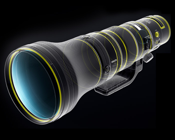 Illustration of the sealing of the NIKKOR Z 800mm f/6.3 VR S lens 