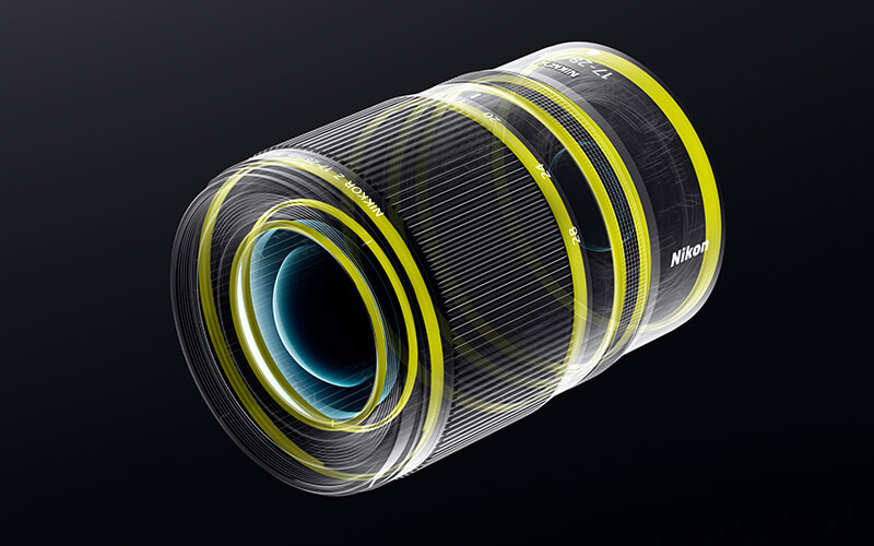 illustration showing the sealing of the NIKKOR Z 17-28mm f/2.8 lens