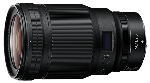 NIKKOR Z 50mm f/1.2 S lens product photo