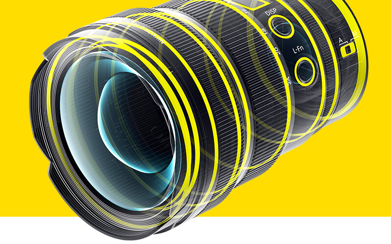 graphic of the lens and it's weather seals