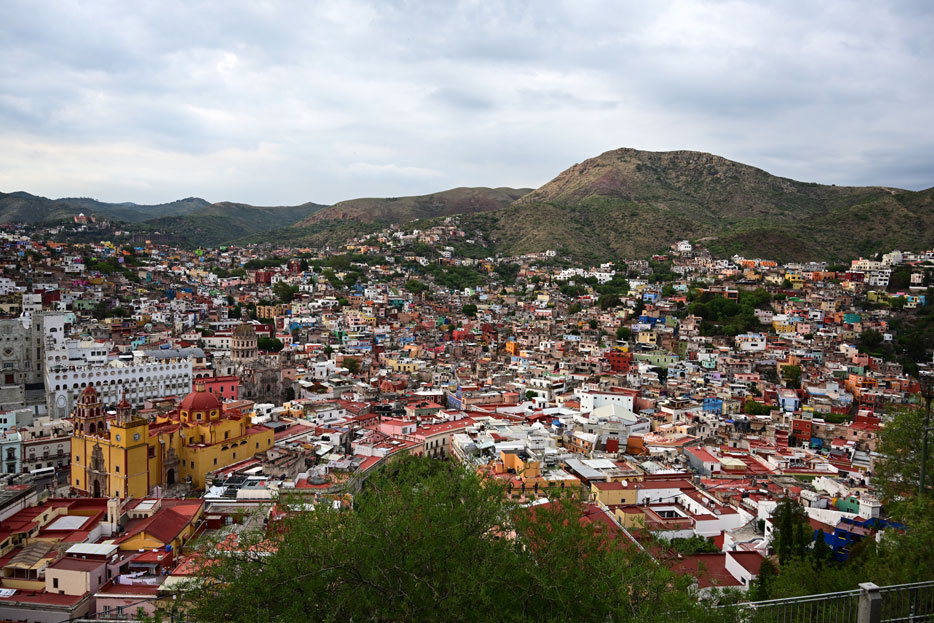 photo of a city spread out in a valley, taken with the Z 7 and NIKKOR Z 24-70mm f/4 S lens