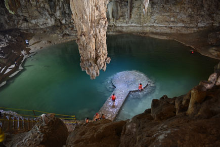 ohoto of an underground lake, taken with the Z 7 and NIKKOR Z 24-70mm f/4 S lens