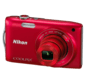Red  COOLPIX S3300
