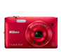 Red  COOLPIX S3400