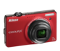 Red  COOLPIX S6000