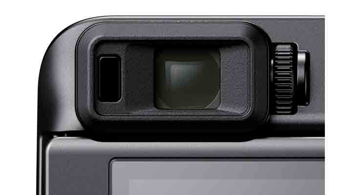 photo of the electronic viewfinder of the Nikon COOLPIX A1000