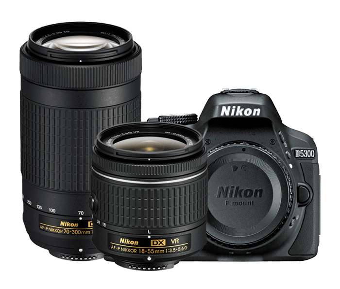 cijfer Verwarren Hoop van Nikon D5300 Double Lens Kit Digital SLR Cameras | Nikon