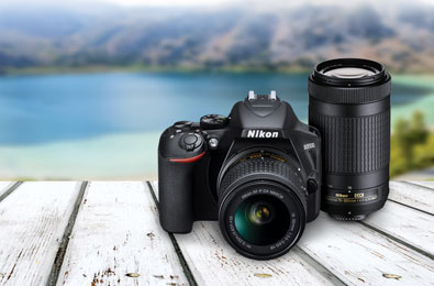 Nikon D3500 DSLR Camera w/ AF-P DX 18-55mm & 70-300mm Zoom Lens 32GB A —  Shop Smart Deals Online