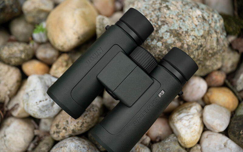 Photo of PROSTAFF P3 binoculars on rocks