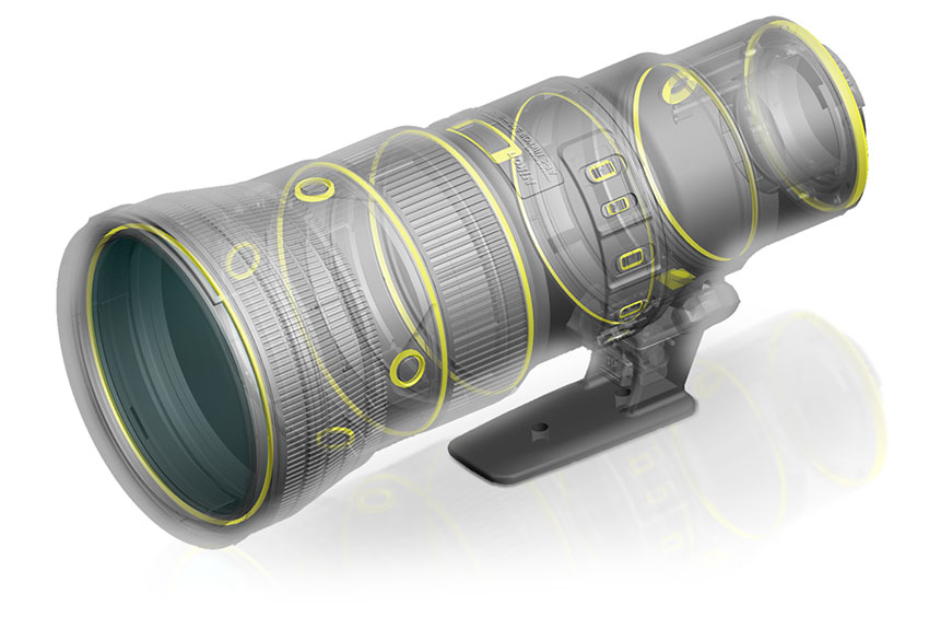 500mm f/5.6E PF ED VR super telephoto prime lens