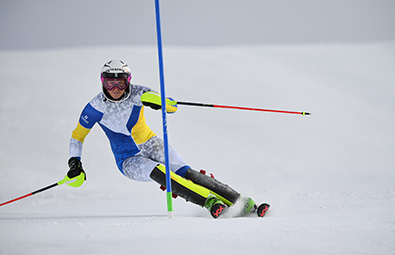 Joel Marklund photo of a downhill skiier taken with the AF-S NIKKOR 180-400mm f/4E TC1.4 FL ED VR lens