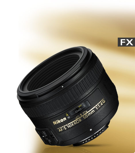 product photo of the AF-S NIKKOR 50mm f/1.4G lens