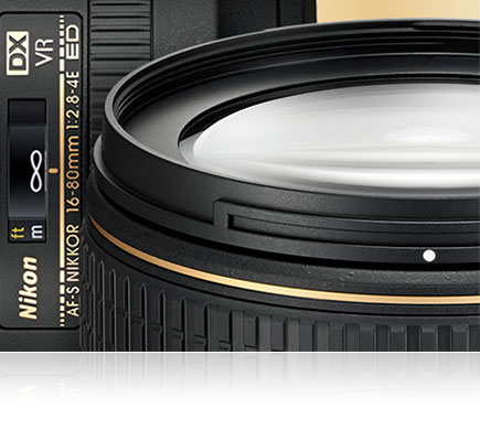 AF-S DX NIKKOR 16-80mm f/2.8-4E ED VR | Objectifs interchangeables